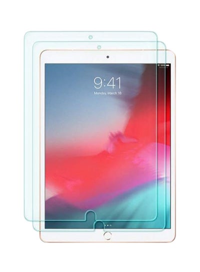 Buy Pack Of 2 Anti Scratch Tempered Glass Screen Protector For iPad Air/iPad Pro Clear in UAE
