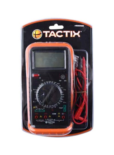 Buy Electronic Digital Multimeter Orange/Black/Red 6x29x18cm in Saudi Arabia