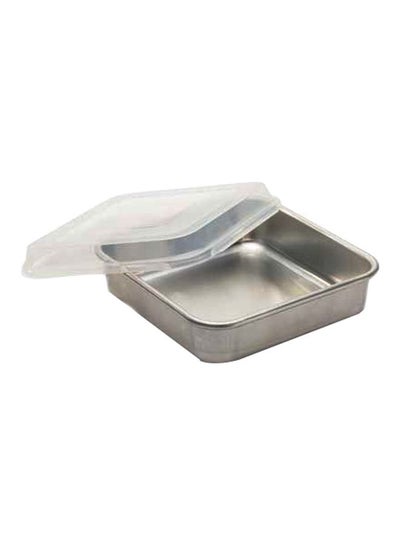 Buy Aluminum Baking Pan With Lid Silver 9x9inch in Saudi Arabia