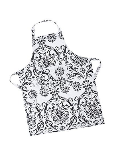 Buy Cotton Damask Chef Apron White/Black in Egypt