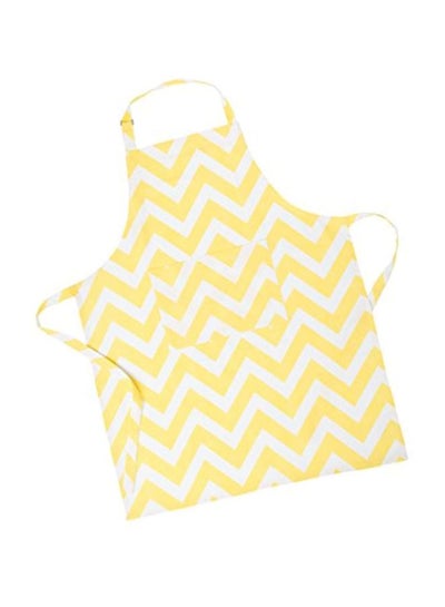 Buy Chevron Chef Apron White/Yellow in Egypt