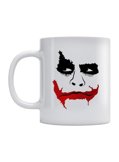 Buy The Joker Printed Mug White/Red/Black 350ml in UAE