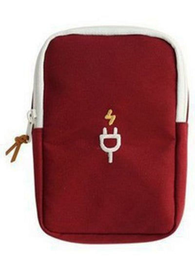 Buy Portable Waterproof Finishing Gadget Holder Case Red/White in Saudi Arabia