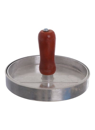 Buy Non-stick Burger Press Silver/Burgundy 2x11.5cm in Egypt