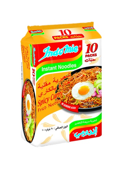 Buy Spicy Curry Fried Noodles 90grams Pack of 10 in UAE