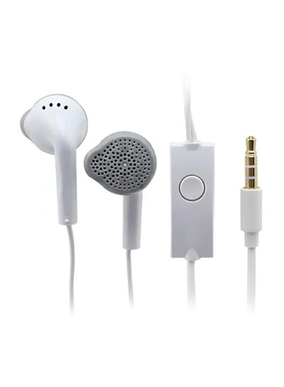 Buy Wired In-Ear Headphones With Mic White in Saudi Arabia
