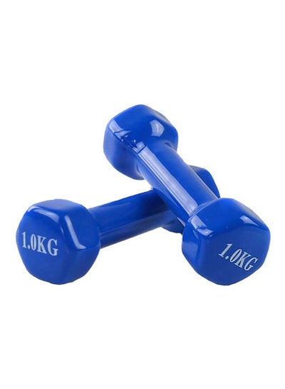 Buy 2-Piece Vinyl Dumbbells Set 1kg in UAE