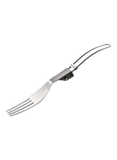 اشتري Foldable Camping Half Polished Dinner Fruit Fork في الامارات