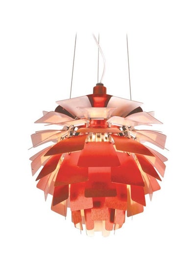 Buy Artichoke Aluminum Pendant Light Red/Yellow in UAE