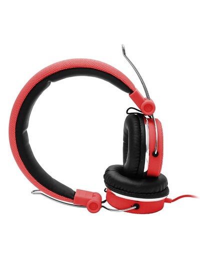 Buy Stereo On-Ear Headphone Red/Silver/Black in Egypt