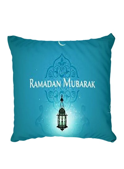 Buy Decorative Printed Pillow Cover Blue in Egypt