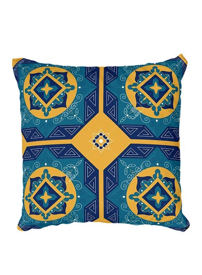 Buy Decorative Printed Pillow Cover Blue in Egypt