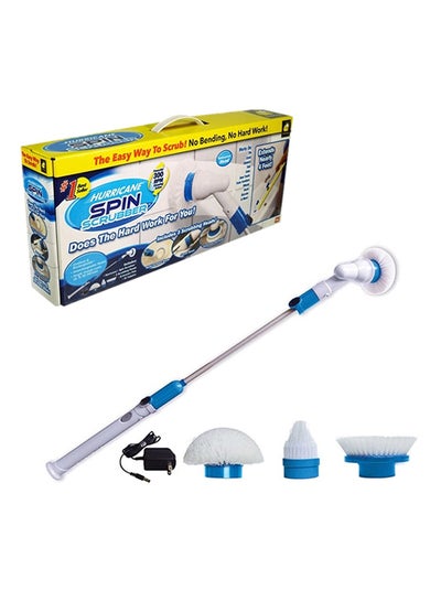 Buy 5-Piece Spin Scrubber Blue/White/Silver in Saudi Arabia