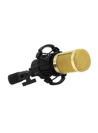 Buy Portable High Sensitivity Low Noise Microphone Black/Gold in Saudi Arabia