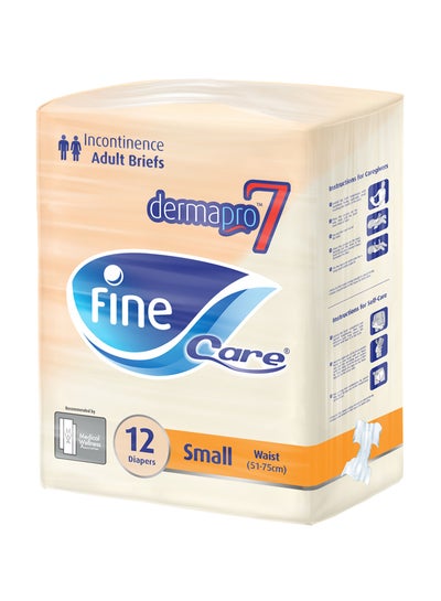 Care Incontinence Unisex Briefs, Small, Waist (51-75 cm), Pack of 12 ...