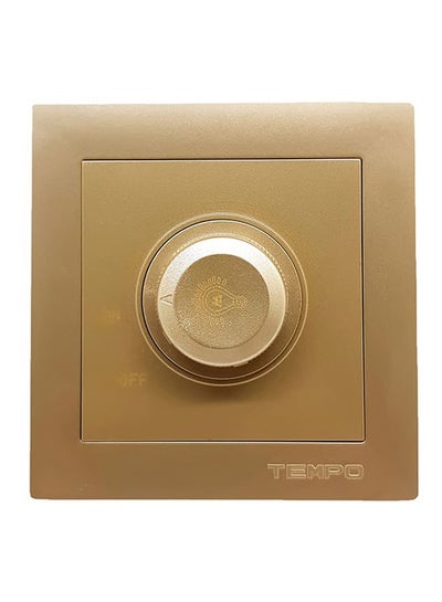 Buy Light Dimmer Switch Gold 7x7cm in Saudi Arabia