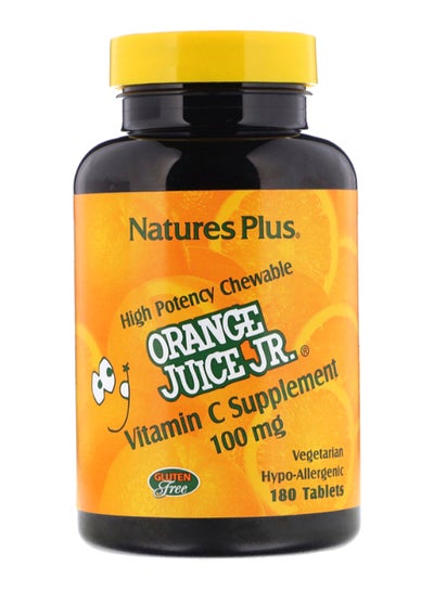 Buy Orange Juice Jr Vitamin C Supplement - 180 Tablets in UAE