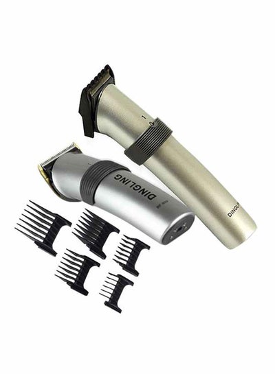 Buy 2-Piece Rechargeable Hair Trimmer Combo Silver/Gold/Black 8inch (Width) x 35inch (Length) in Saudi Arabia