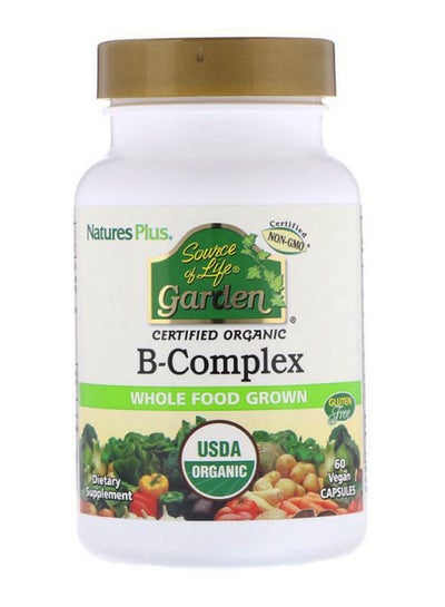 Buy Source Of Life Garden Organic B-Complex - 60 Capsules in UAE