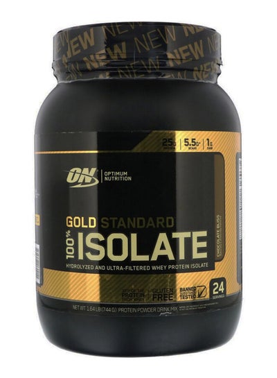 اشتري Gold Standard 100% Isolate 25 Grams Of Protein Hydrolyzed And Ultrafiltered Whey Protein Isolate Chocolate Bliss 24 Servings في الامارات