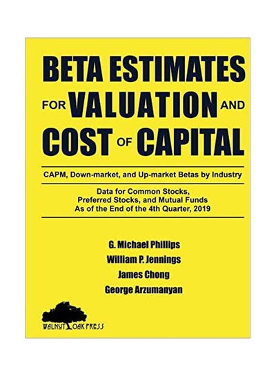 اشتري Beta Estimates For Valuation And Cost Of Capital Paperback في الامارات