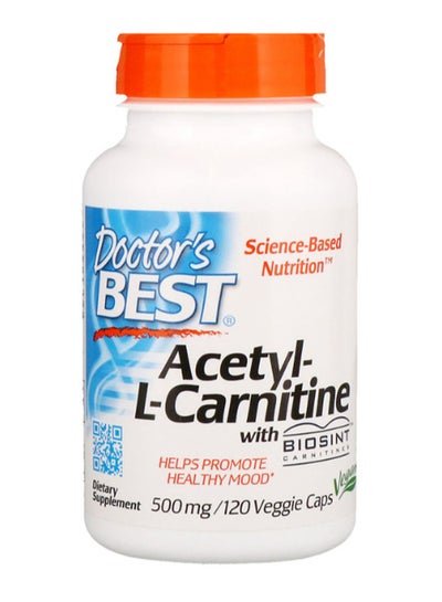 Buy Acetyl-L-Carnitine With Biosint Carnitines - 120 Veggie Caps in UAE