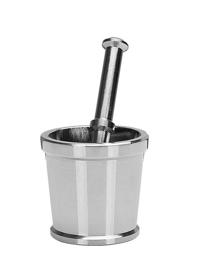 Buy Stainless Steel Mortar & Pestle Medium Silver in UAE