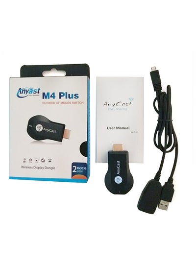 Buy M4 Plus HDMI TV Dongle With Roid Stick Black in UAE