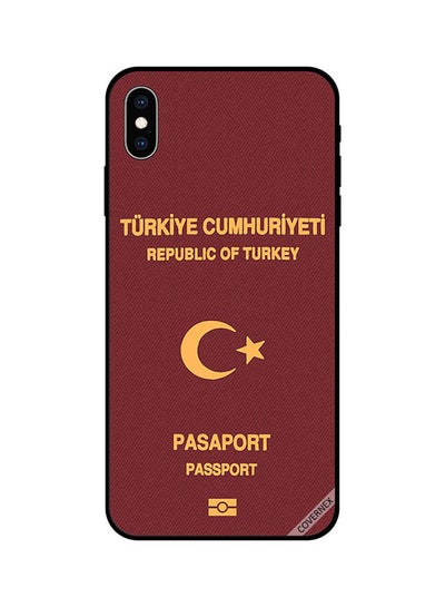 Buy Protective Case Cover For Apple iPhone XS Max Turkey Passport in Saudi Arabia