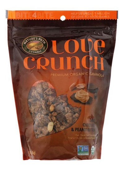 Buy Dark Chocolate And Peanut Butter Love Crunch Premium Organic Granola Bar 325grams in UAE