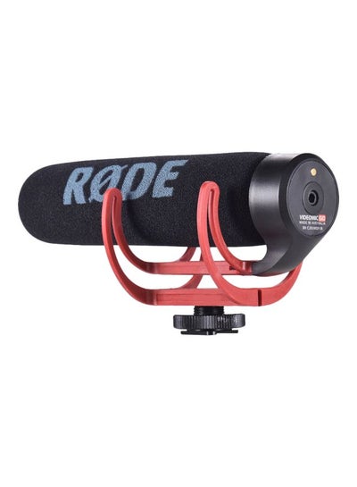 Buy VideoMic Go Super Cardioid Directional Microphone For Canon/Nikon/Sony/DSLR/DV/Camcorder D6094 Black/Red in UAE