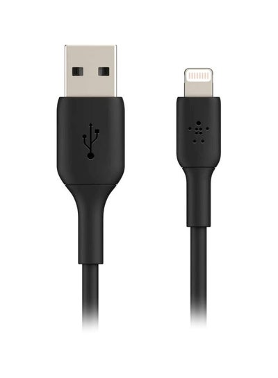 Buy Lightning Cable (Boost Charge Lightning to USB Cable for iPhone, iPad, AirPods) MFi-Certified iPhone Charging Cable 1m Black in UAE