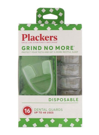 Buy 16-Piece Disposable Grind No More Dental Guard Set Green in UAE