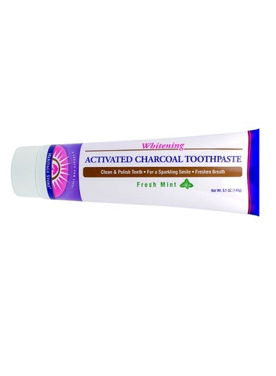 Buy Fresh Mint Activated Charcoal Whitening Toothpaste Clear in UAE
