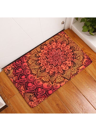 Buy Anti-Skid Bathroom Mat Pink/Orange/Black 50 x 80cm in Saudi Arabia