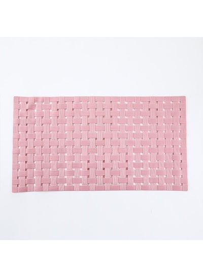 Buy Hollow Out Anti-Skid Bathroom Mat Pink 39 x 71cm in Saudi Arabia