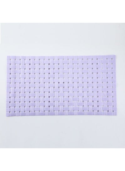 Buy Hollow Out Anti-Skid Bathroom Mat Light Purple 39 x 71cm in Saudi Arabia