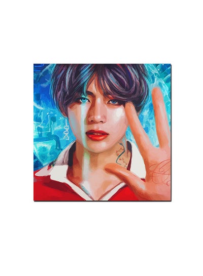 Buy BTS Squad Wall Art Painting Multicolour 30 x 30centimeter in Saudi Arabia