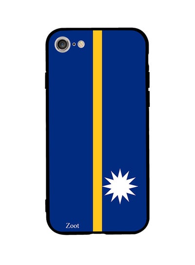 Buy Protective Case Cover For Apple iPhone SE (2020) Blue/Yellow/White in Egypt