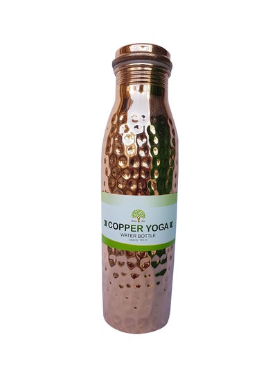 Buy Hammered Yoga Water Bottle Copper 950ml in UAE