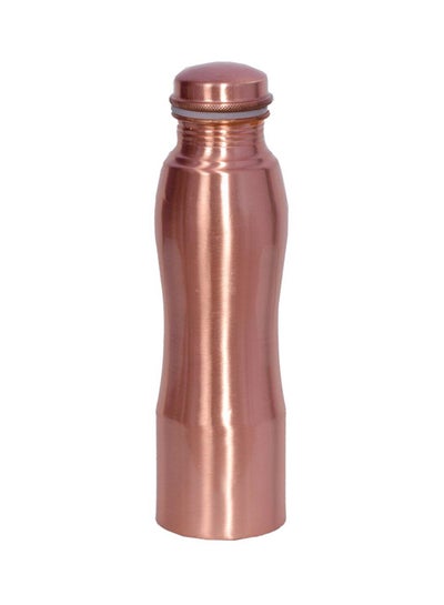 اشتري Pure Copper Yoga Water Bottle With Matt Finish Copper 24x7centimeter في الامارات