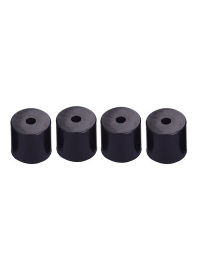 Buy 4-Piece Silicone Solid Spacer Set Black in UAE