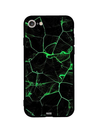 Buy Protective Case Cover For Apple iPhone SE (2020) Black/Green in Egypt