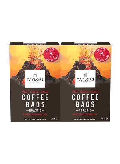 Buy Hot Java Lava Coffee Bags 75grams Pack of 2 in UAE