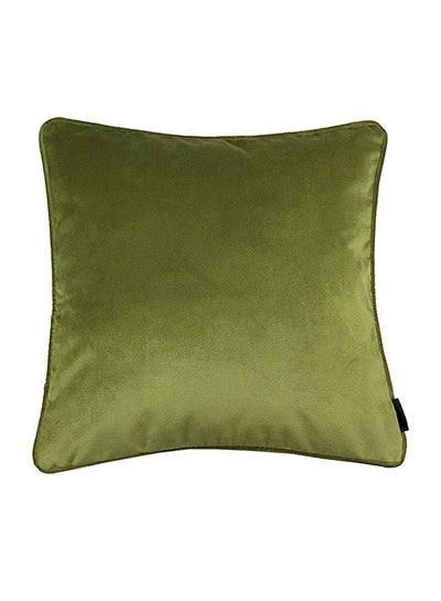 Buy Solid Pattern Decorative Cushion Green 43 x 43cm in Saudi Arabia