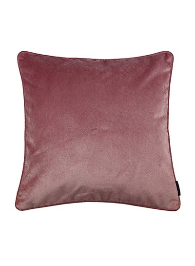 Buy Solid Pattern Decorative Cushion Rose Pink 43 x 43cm in Saudi Arabia