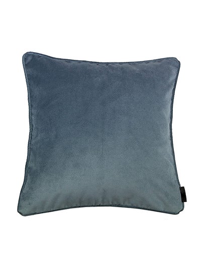 Buy Solid Pattern Decorative Cushion Petrol Blue 50 x 50cm in Saudi Arabia