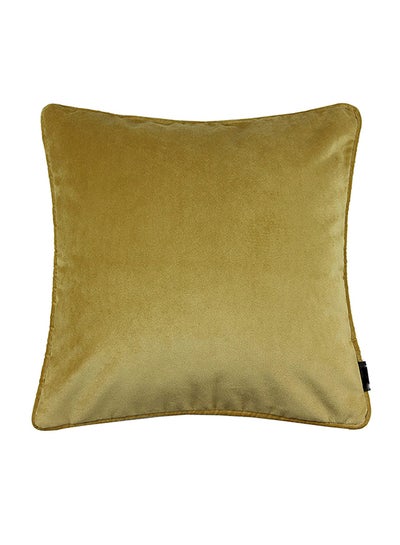 Buy Solid Pattern Decorative Cushion Olive Green 60 x 60cm in Saudi Arabia