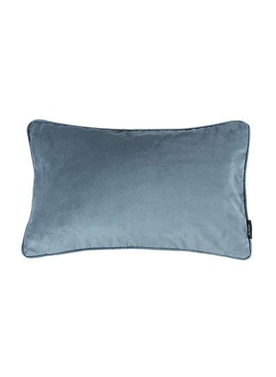 Buy Rectangle Shaped Solid Pattern Decorative Cushion Dove Grey 60 x 40cm in Saudi Arabia