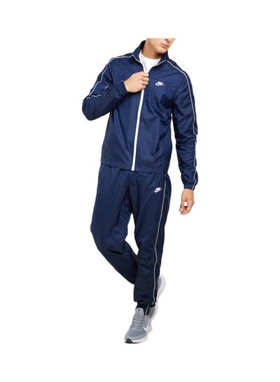 Buy Logo Print Woven Track Suit Midnight Navy/White in Egypt